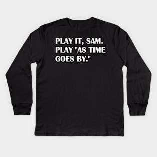 PLAY IT SAM Kids Long Sleeve T-Shirt